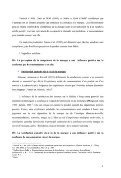 La fidélité par la confiance dans le comportement du consommateur