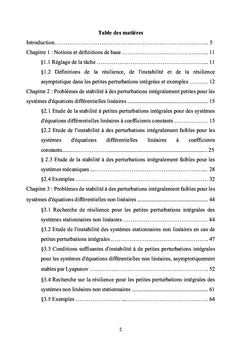 La stabilitE des systEmes dynamiques