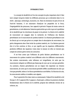 La stabilitE des systEmes dynamiques