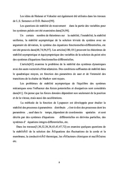 La stabilitE des systEmes dynamiques