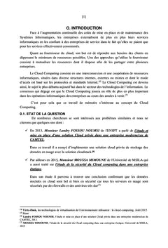 Mise en place d'une solution cloud computing au sein d'une Entreprise