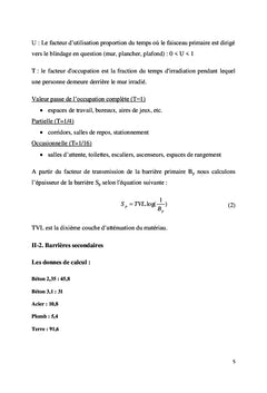 Rapport de calcul de blindage