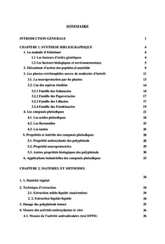Exploration de six plantes médicinales Tunisiennes