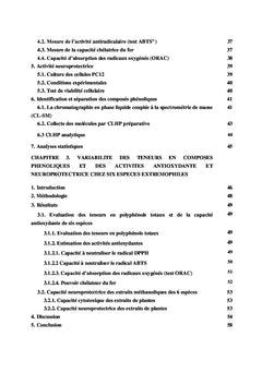 Exploration de six plantes médicinales Tunisiennes