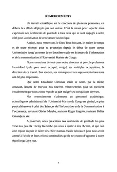 Mécanismes de communication de Tropenbos/RDC