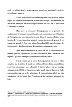 Mécanismes de communication de Tropenbos/RDC