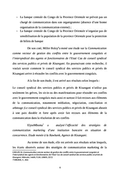 Mécanismes de communication de Tropenbos/RDC