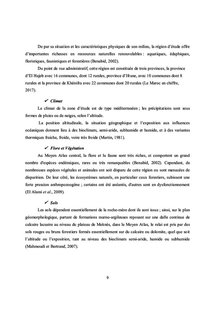 Plantes médicinales au Moyen Atlas central entre thérapie et toxicité