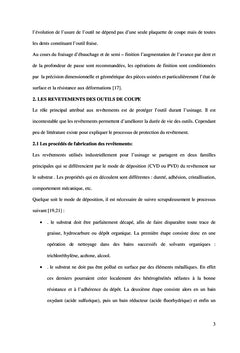 Impact du revêtement de l'outil sur l'usure et la rugosité en fraisage