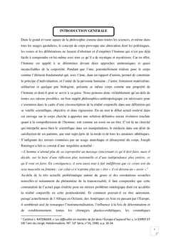 Du Corps dans la dialectique de l'Avoir et de l'Être