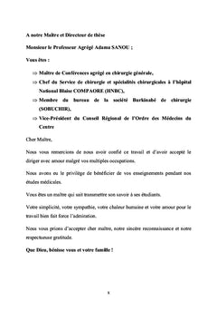 Les hernies inguinales traitées par prothèse à Ouagadougou