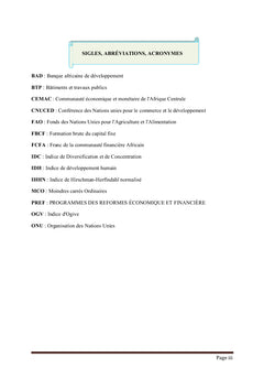 Diversification économique en zone CEMAC: Impact et performance