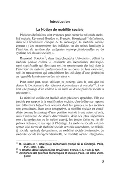 La mobilité sociale