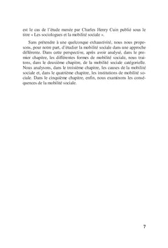 La mobilité sociale