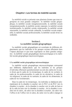 La mobilité sociale