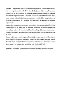 Utilisation de l'IA pour résoudre le problème du sac à dos