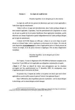 La concession, le litige et l'internationalisation