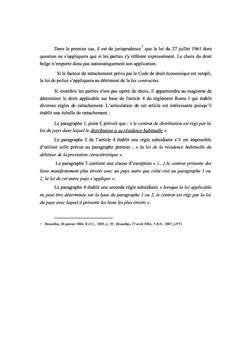 La concession, le litige et l'internationalisation