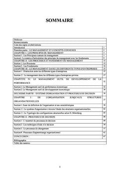 Organisation et Système de Management