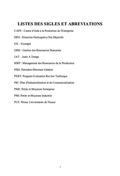 Organisation et Système de Management