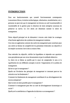 Organisation et Système de Management