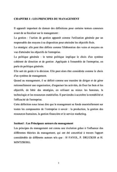 Organisation et Système de Management