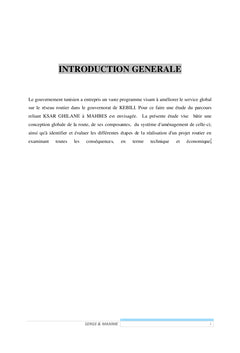 Projet de construction d'infrastructure routière