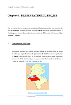 Projet de construction d'infrastructure routière