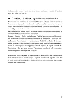 La FOAD : outil de révolution pour la formation muter ou disparaître