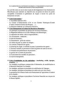 De la cartographie des risques au plan d'audit interne