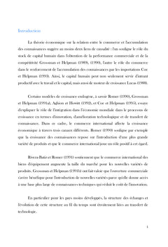 Ouverture, accumulation du capital humain et croissance économique