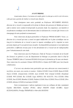 Mise au point d'un aliment pour Distichodus maculatus Boulenger, 1898