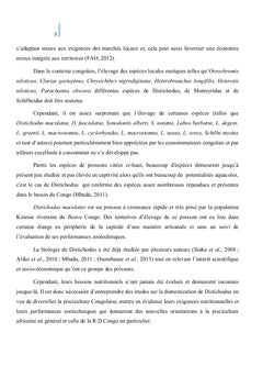 Mise au point d'un aliment pour Distichodus maculatus Boulenger, 1898