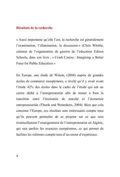 Les capacités entrepreneuriales perçues des étudiants en Algérie