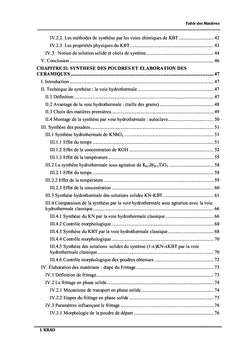 Synthèse et Propriétés Diélectriques Céramiques Pérovskites
