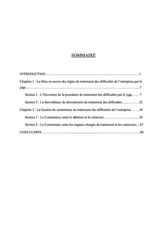 Le Traitement Judiciaire des Entreprises en Difficulté en Droit OHADA