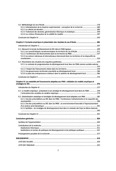 Les mécanismes de financement du Développement Économique Local