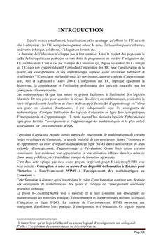 Dispositif de formation à distance dans enseignement des mathématiques