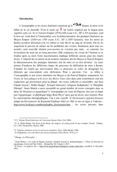 La déification du mort :
