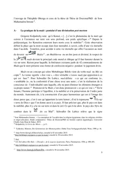 La déification du mort :
