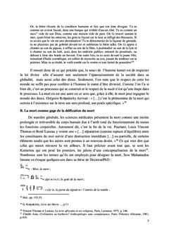 La déification du mort :
