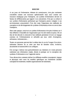 Conception de Systèmes d'Information avec la Méthode Systémique Merise
