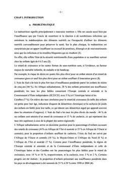 Déterminants de la malnutrition aigue chez les enfants de 0 à 59 mois