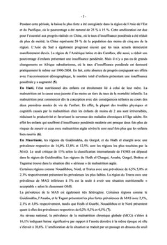 Déterminants de la malnutrition aigue chez les enfants de 0 à 59 mois