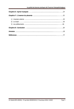 Le guide des bonnes pratiques de l'examen foetopathologique
