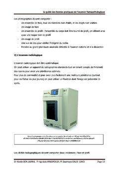 Le guide des bonnes pratiques de l'examen foetopathologique