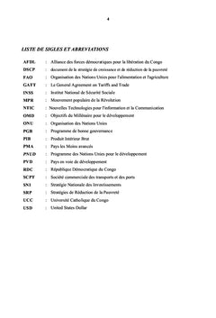 Le Développement Economique de la RDC à l'Horizon 2030