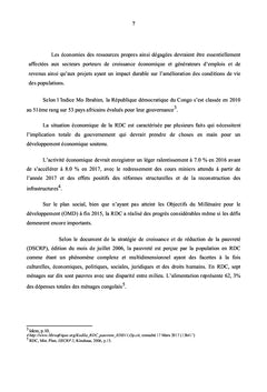 Le Développement Economique de la RDC à l'Horizon 2030