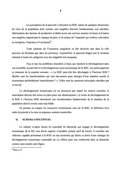 Le Développement Economique de la RDC à l'Horizon 2030