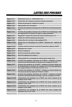 Contribution dans la commande avancée des machines électriques